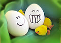 Vykort påsk 7 - Glad påsk - Påskkort med påskägg