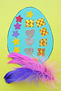 Bild: PÅSKKORT 4 - Påskkort med påskägg att dekorera