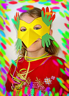 Pyssel för barn - Barnkalas - Masker - Fågelmask
