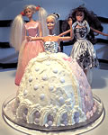 Barbie tårta till flickor